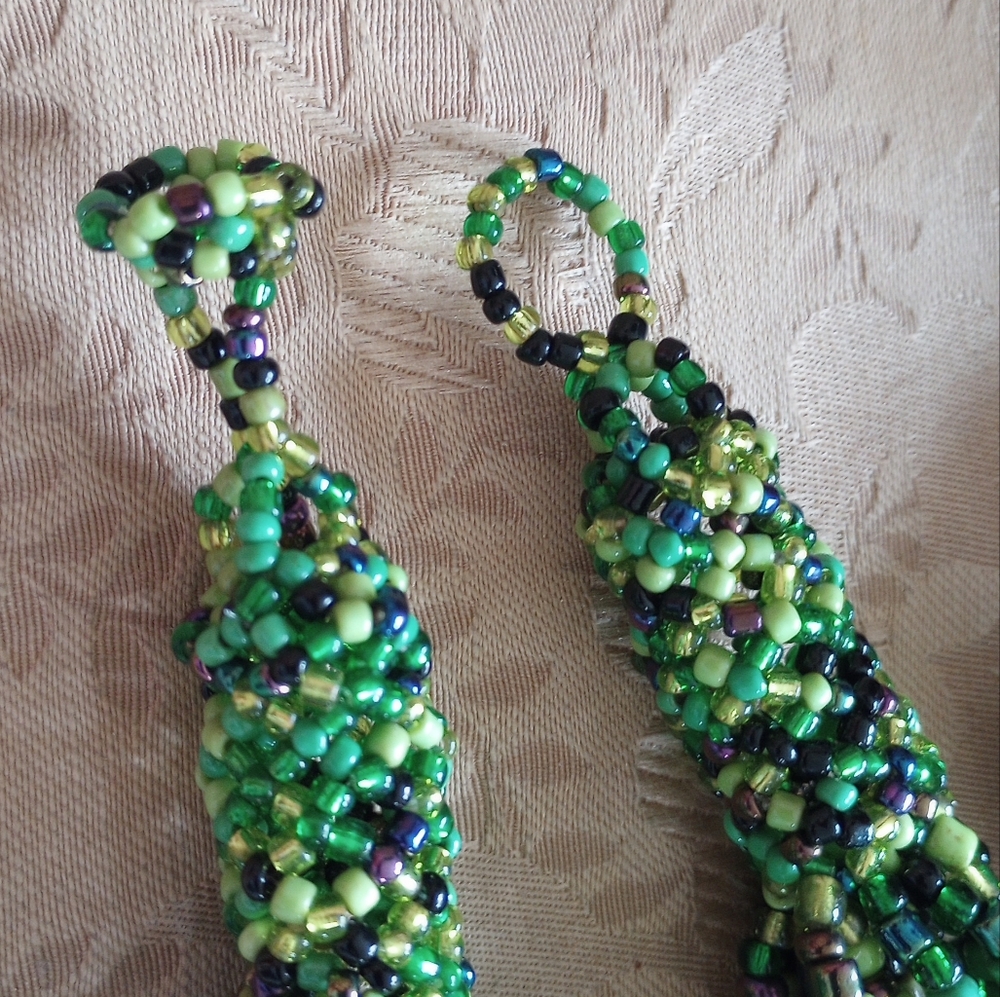 Multi Rope Handmade Beaded Necklace - Picture 4 of 6